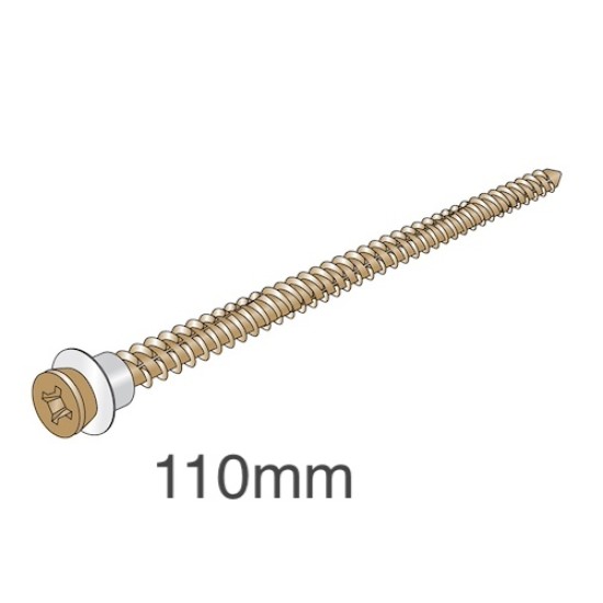 Ancon CFS110 Concrete Fixing Screws - Fixings for Ancon 25/14 Restraint System to Concrete Wall - bag of 100